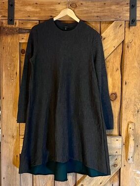 COS wool mini grey knit dress size medium